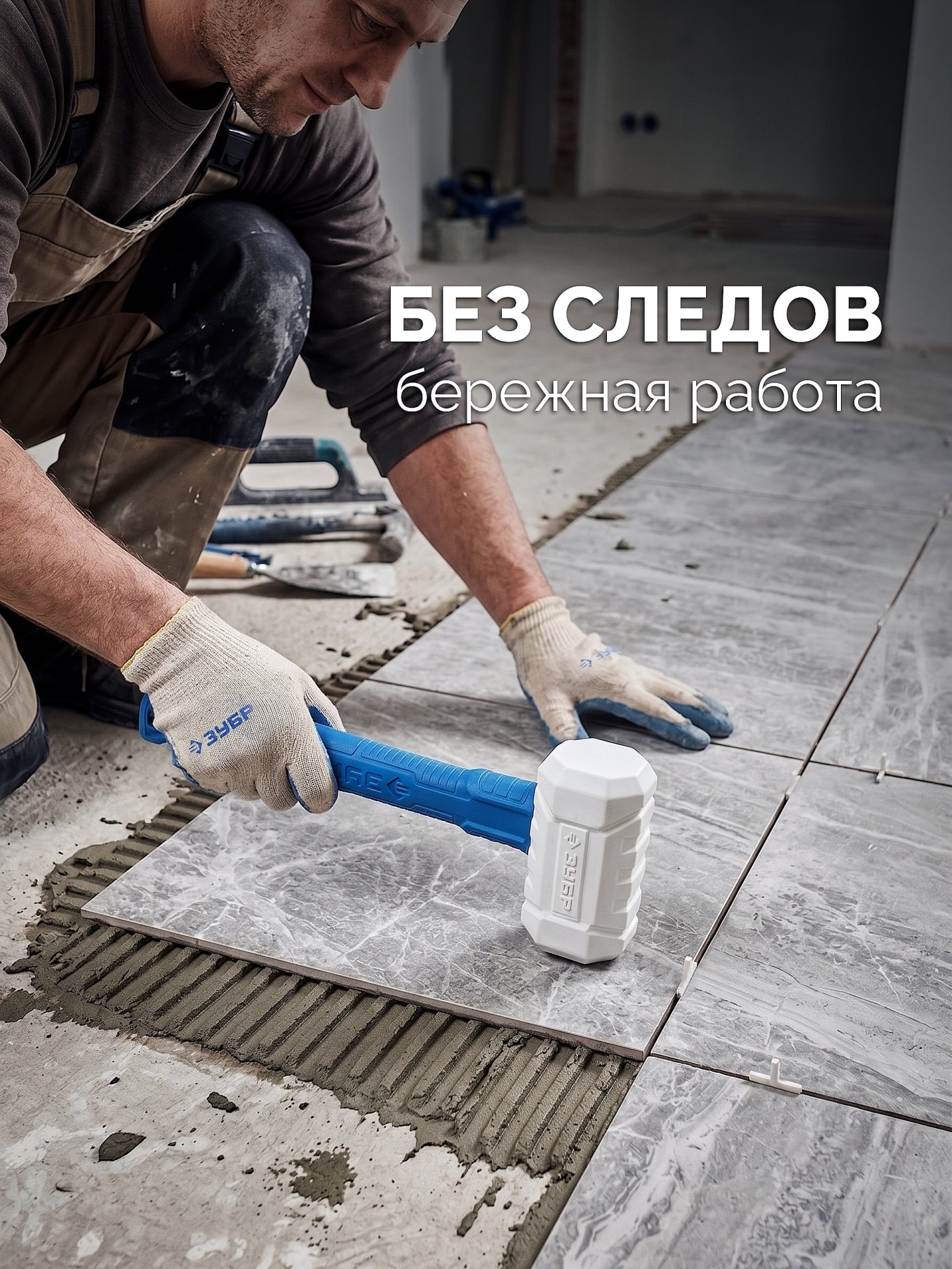 ЗУБР ТЕРМИНАТОР 680 г, белая киянка, Профессионал (20535-680)