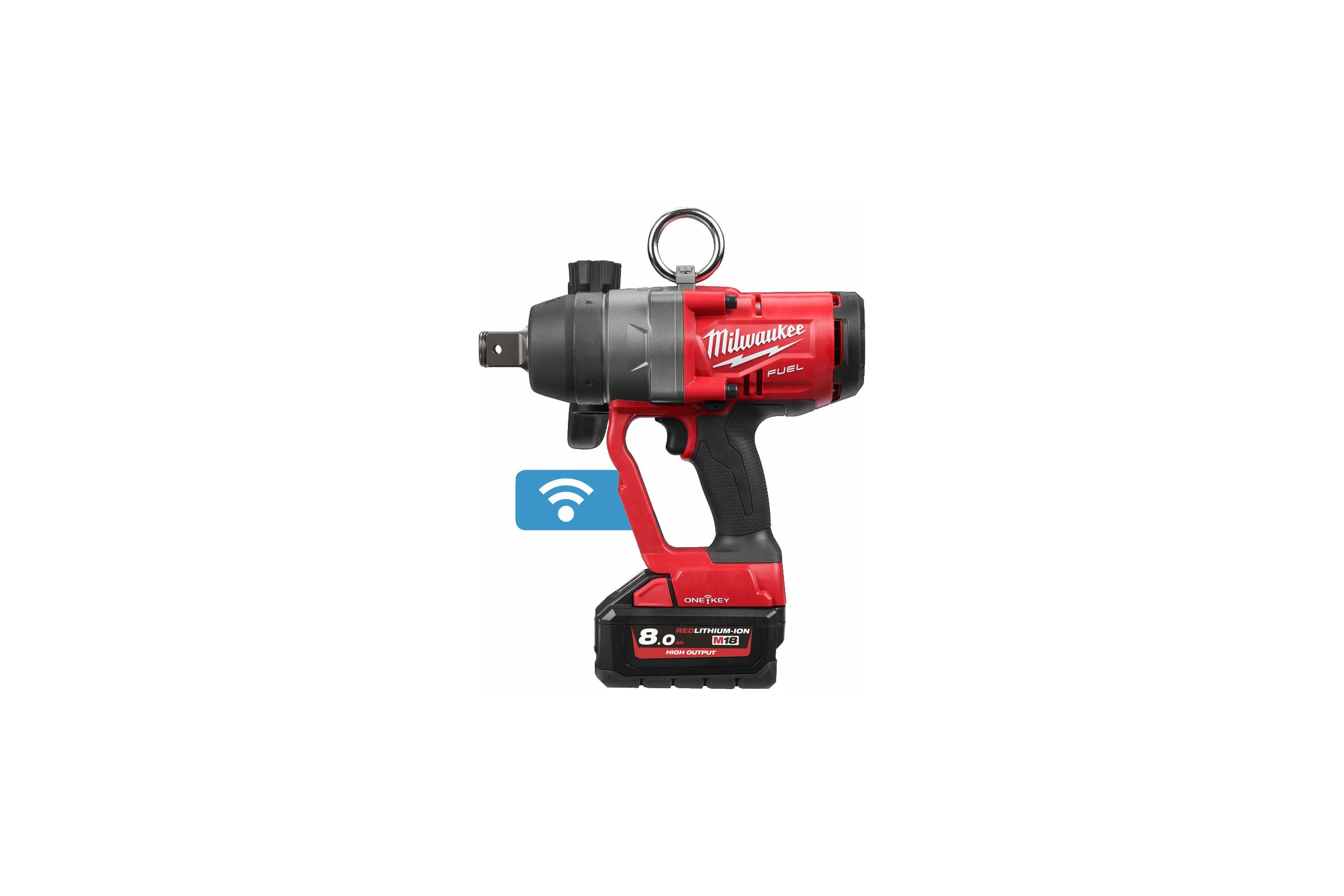 Гайковерт ударный аккумуляторный Milwaukee M18 ONEFHIWF1-802X ONE-KEY FUEL (18V, 2400 Нм, 1 дюйм, 2акб 8Ач)