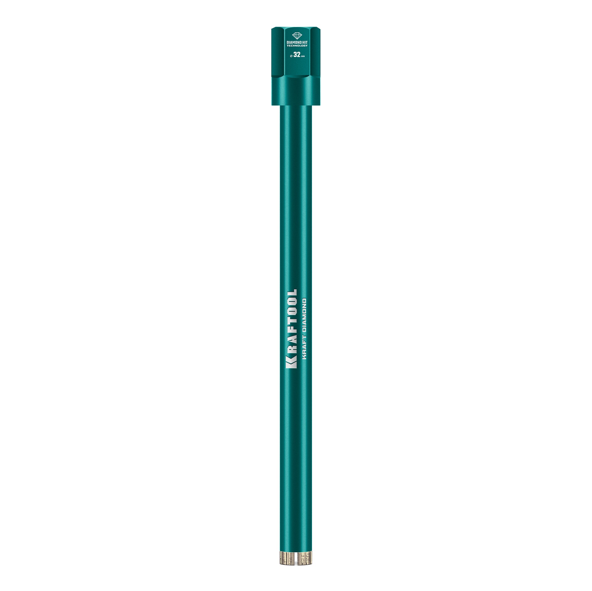 KRAFTOOL DIAMOND 32 мм (450 мм, 1 1/4″, лазерная сварка, сухое сверление с микроударом), алмазная коронка по железобетону (29825-032)