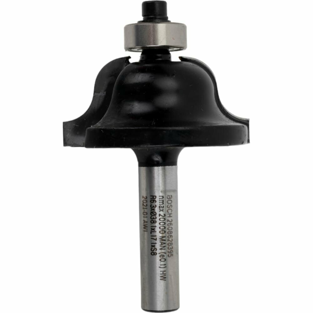Фреза для фрезерных машин кромочная калевочная BOSCH 6,3/17,4/8 мм (1 шт.) коробка (2608628395), шт