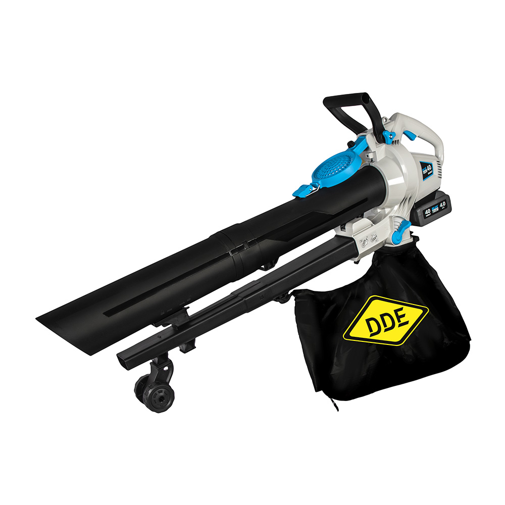 Воздуходув аккумуляторный DDE  BlueTech VBB 6040 S (600 м³/ч, 52 м/с, измельчитель, сборник, без ЗУ и АКБ), шт