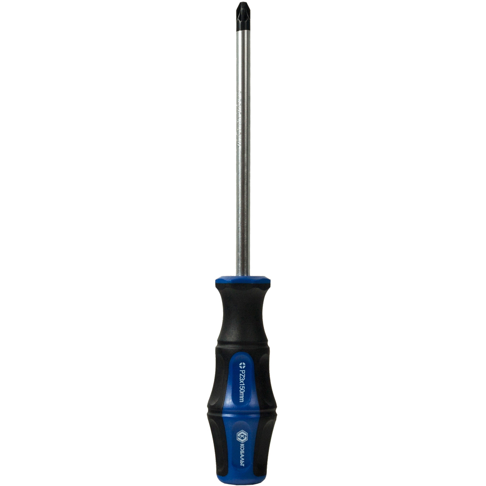 Отвёртка КОБАЛЬТ Ultra Grip PZ-3 х 150 ммCR-V, двухкомпонентная рукоятка (1 шт.) подвес