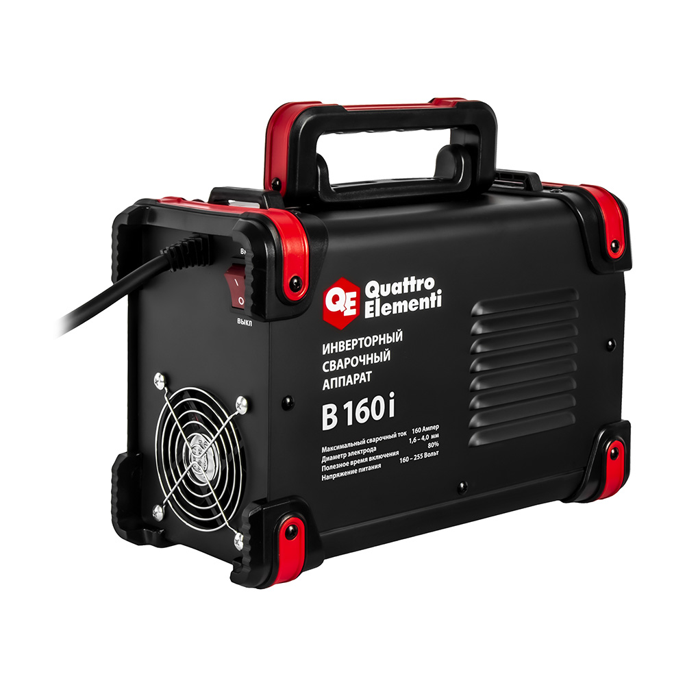 Аппарат электродной сварки QUATTRO ELEMENTI B 160i (160 А, электроды до 4.0 мм, LED дисплей, TIG-Lift) (922-623), шт