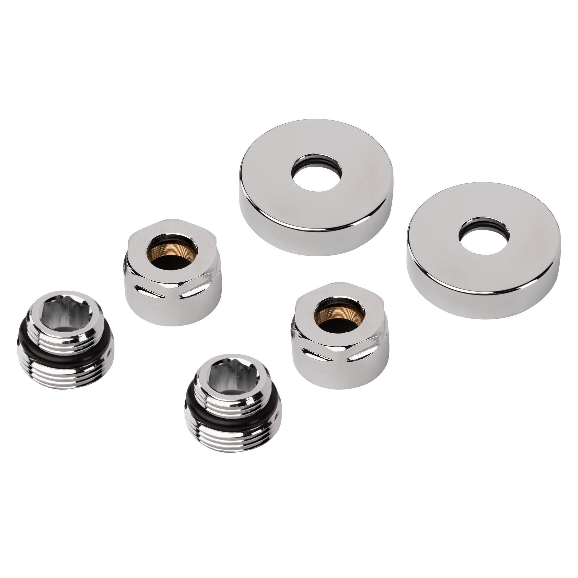 Набор подключения Royal Thermo Design 1/2" ВР - 15 мм (хром)