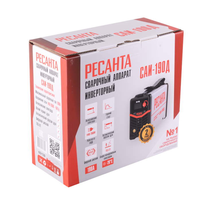 Сварочный аппарат инверторный Ресанта САИ-190Д