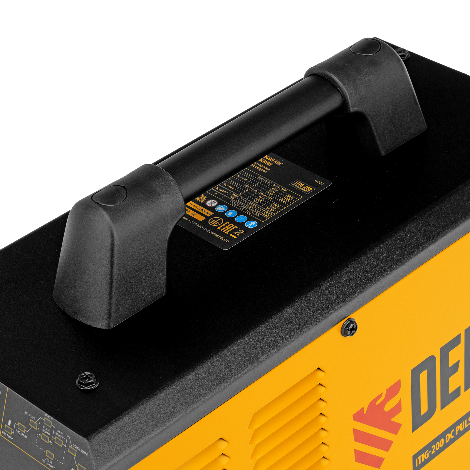 Аппарат инвертор. аргонодуговой сварки ITIG-200 DС Pulse Cold Weld, 200 А, ПВ 60% Denzel