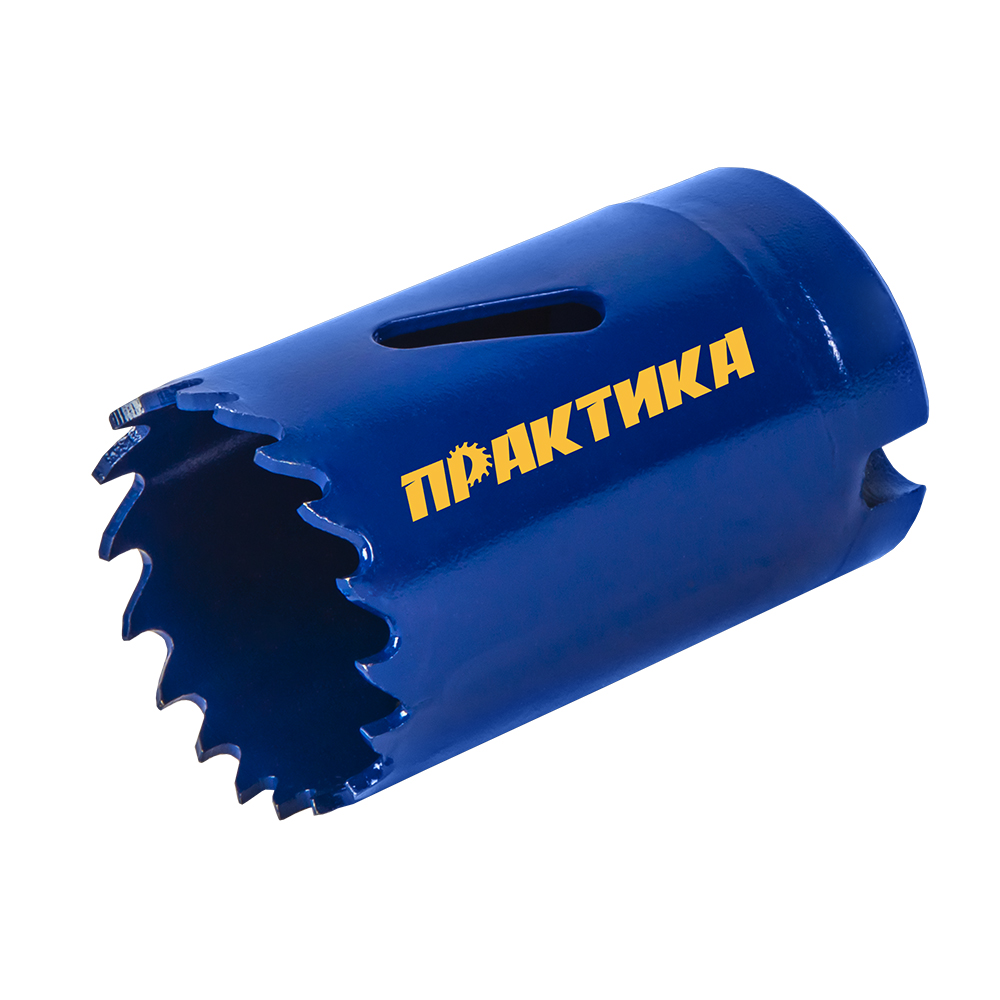 Коронка биметаллическая ПРАКТИКА  32 мм (1 1/4"), (1шт), клипса