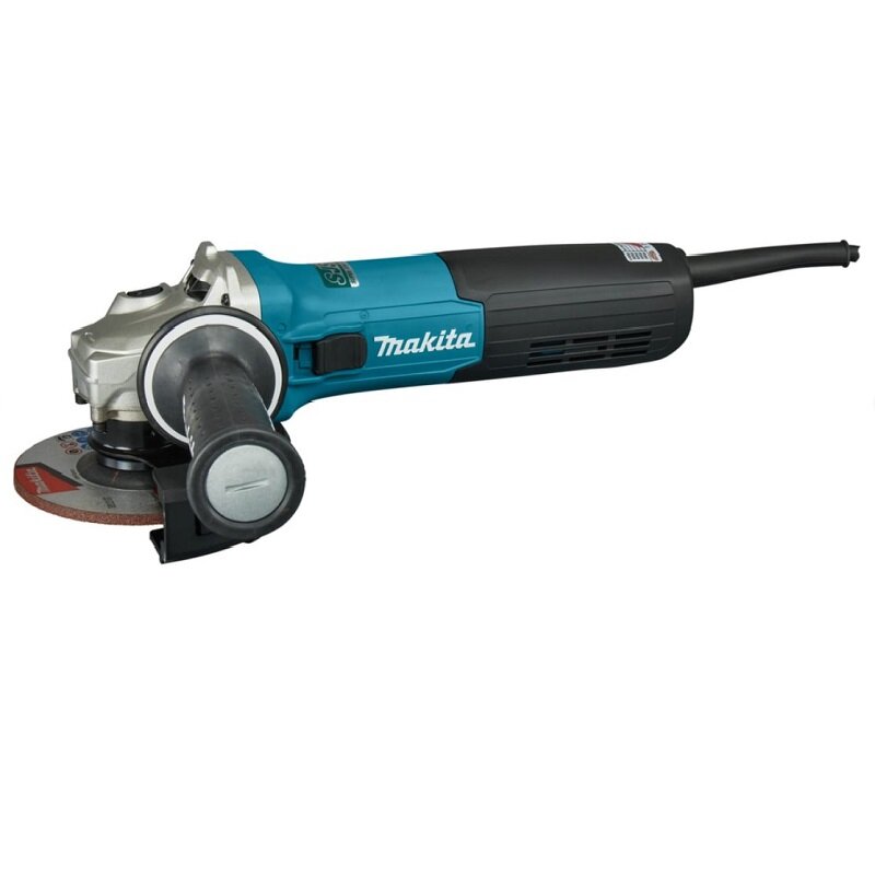 Шлифмашина угловая MAKITA GA5090X01 (ф125мм,1900Вт,2800- 11500 об\м, регулировка/стабилизация об., слайдер, AFT, SJSII, пл. пуск, безынстр. , шт