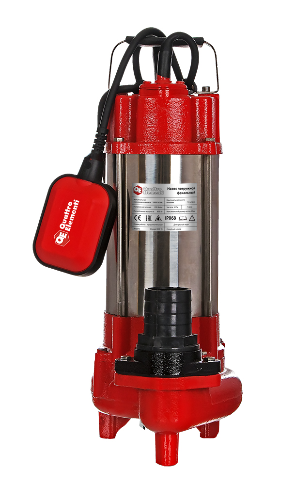 Фекальный насос QUATTRO ELEMENTI Sewage 800F Ci 910-164