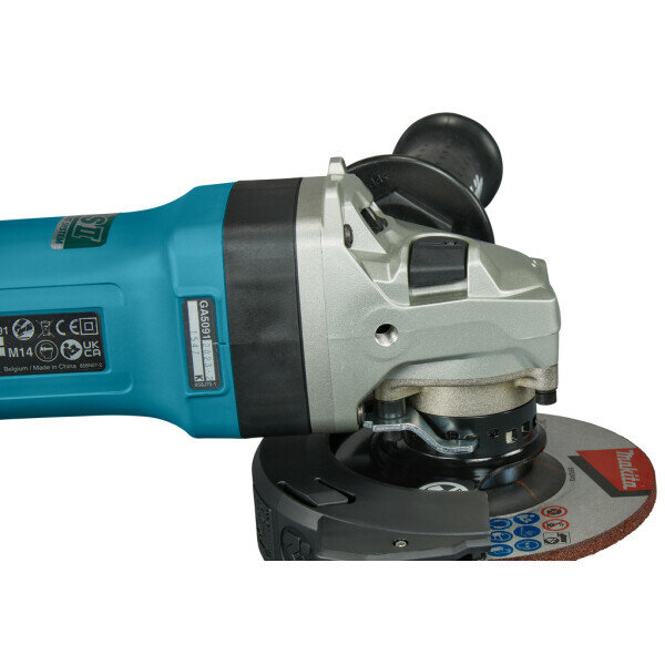 Шлифмашина угловая MAKITA GA5091X01 (125мм, 1900Вт, 2800-11500об, SJSII, AFT, тормоз, защ. от непр. пуска), шт
