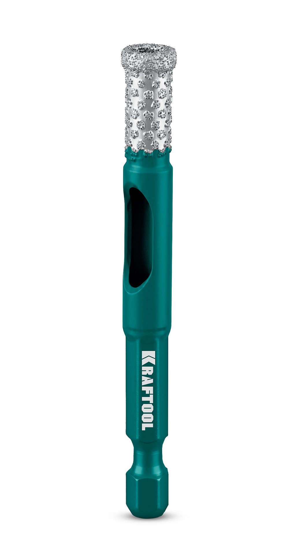 KRAFTOOL VS DIAMOND d 8, HEX 1/4″, Вакуумное алмазное трубчатое сверло по керамограниту (29891-08)