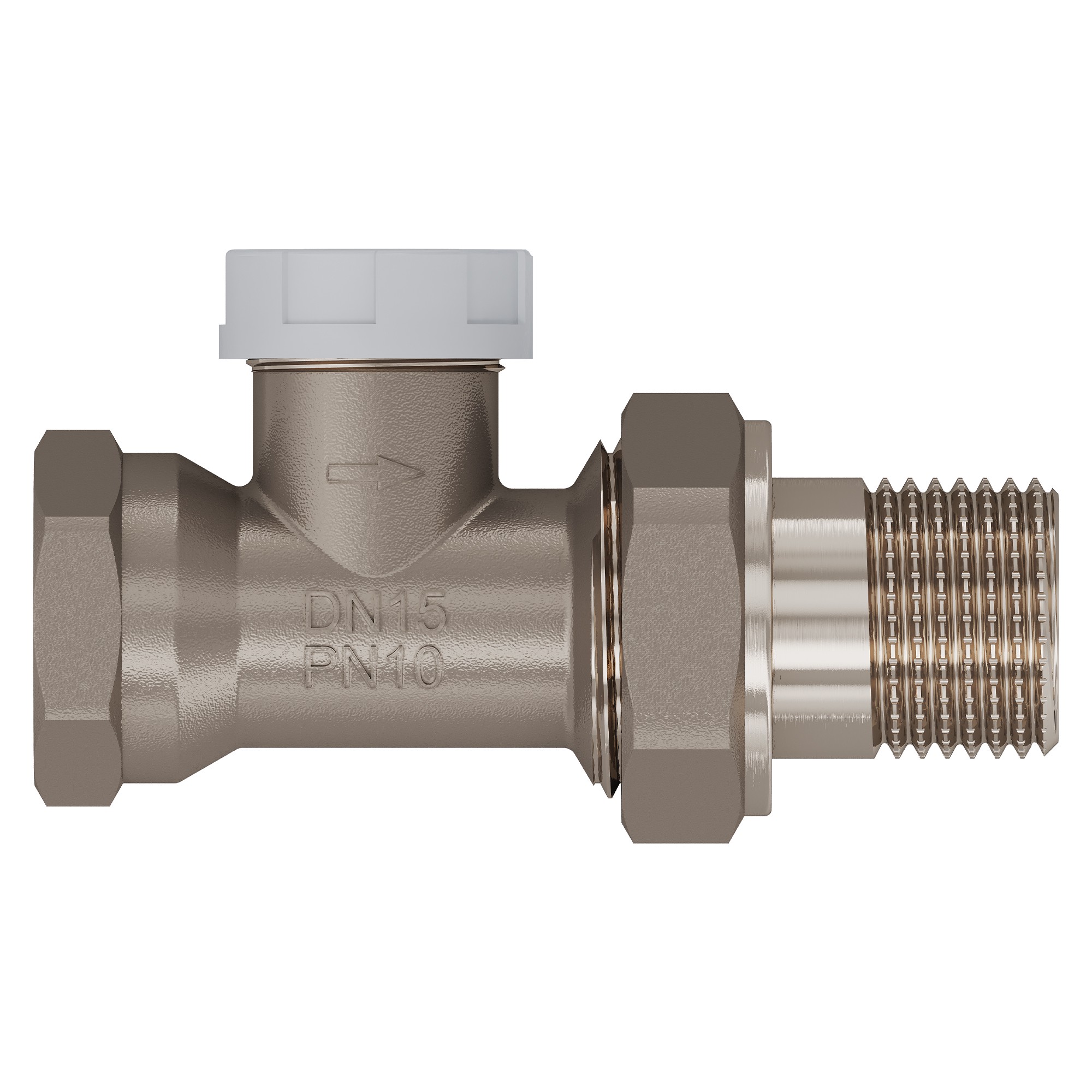 Клапан запорный прямой Royal Thermo 1/2"