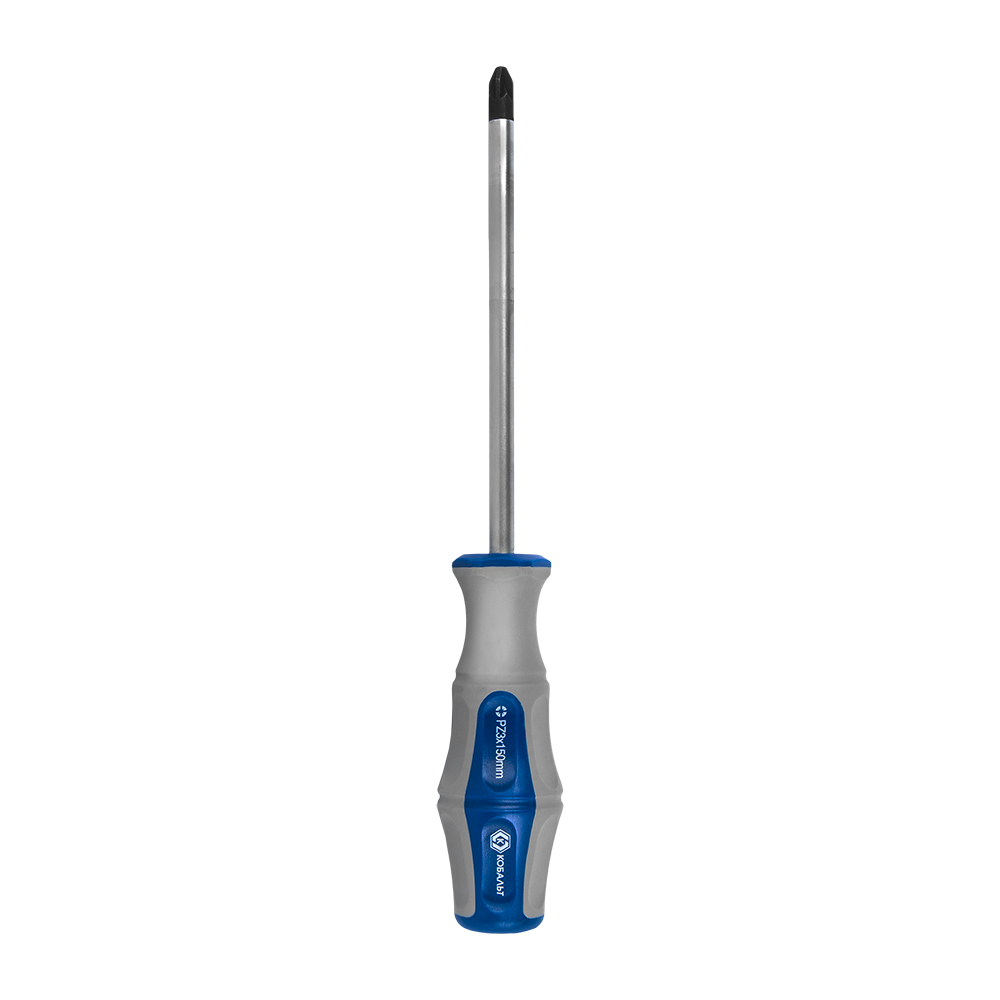 Отвёртка КОБАЛЬТ Ultra Grip PZ-3 х 150 ммCR-V, двухкомпонентная рукоятка (1 шт.) подвес