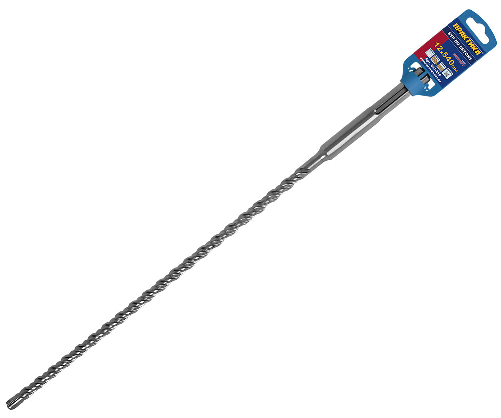 Бур SDS-MAX ПРАКТИКА  12 х 540 мм, КВАДРО, серия Эксперт,  по бетону