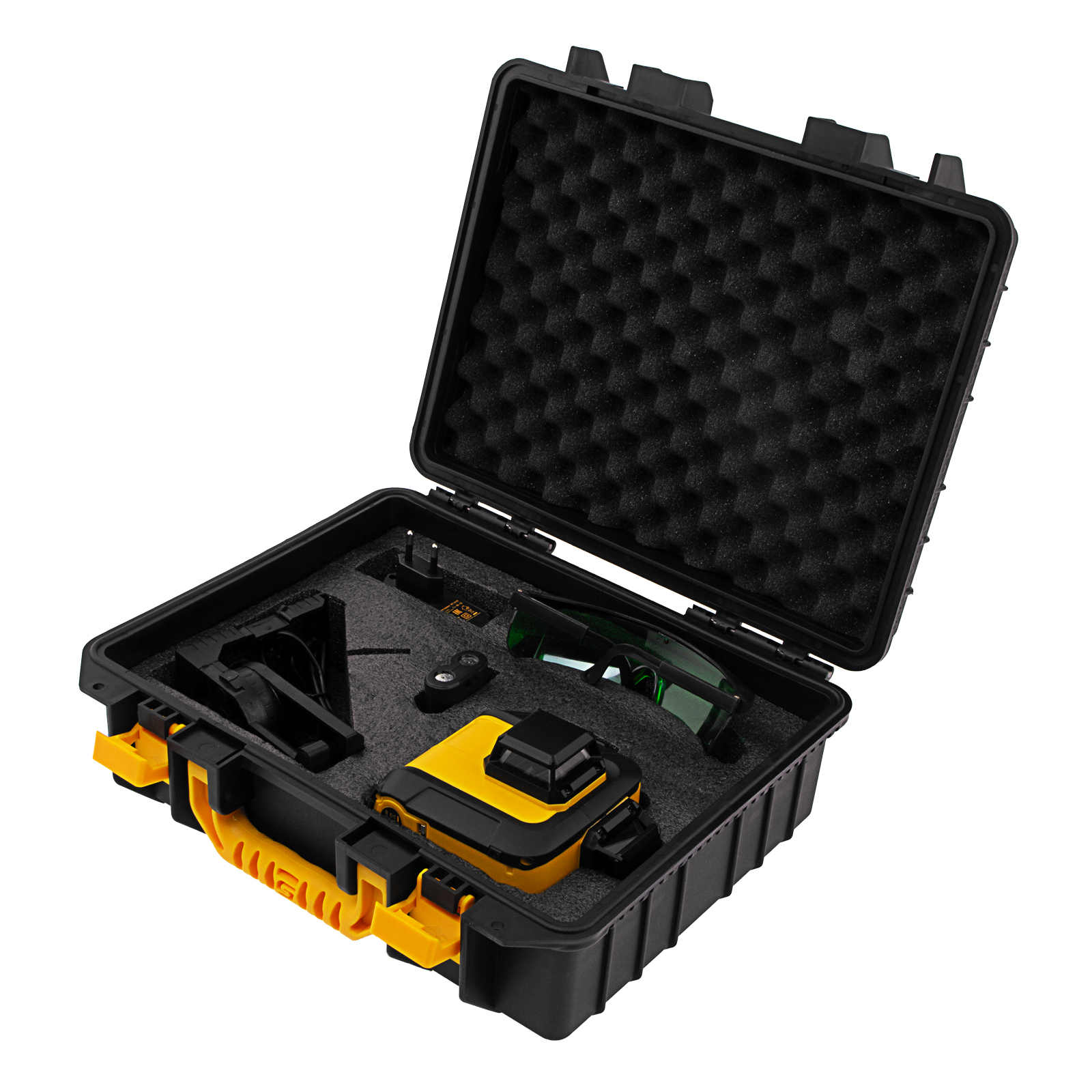 Лазерный уровень мультипризм. LXI 360-3 Green, 30 м, 520 Нм, акк. Li 2800 mAh, резьба 1/4" Denzel