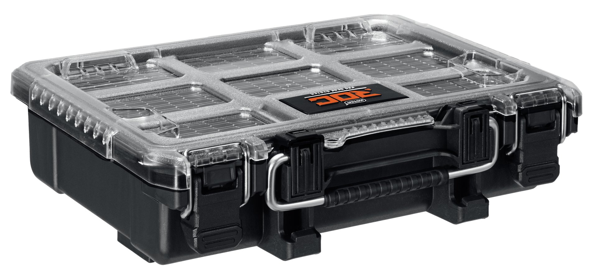 KETER ROC PRO GEAR 2.0 (14″) пластиковый органайзер, 7 съемных лотков (38376)