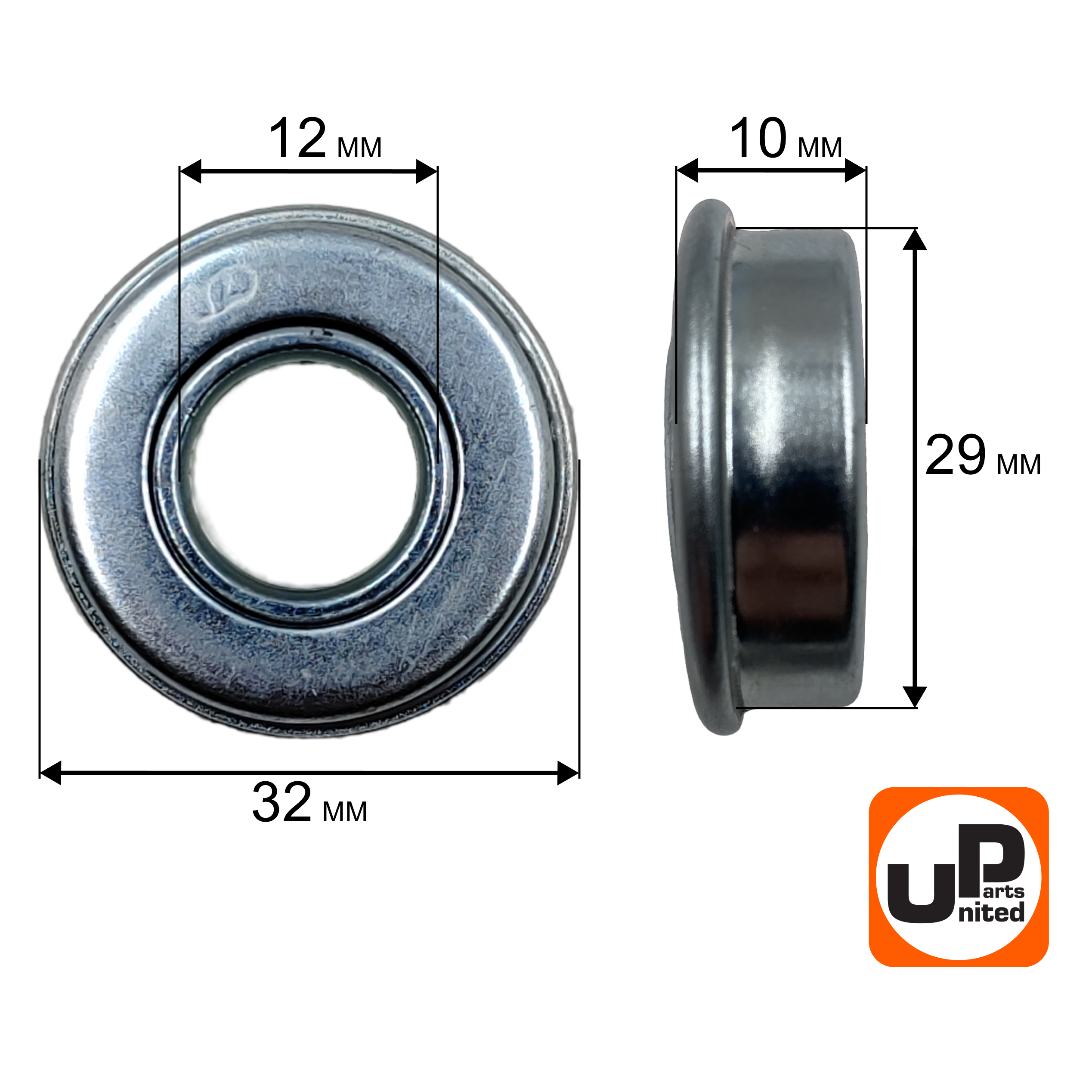 Подшипник UNITED PARTS колеса для газонокосилок, шт