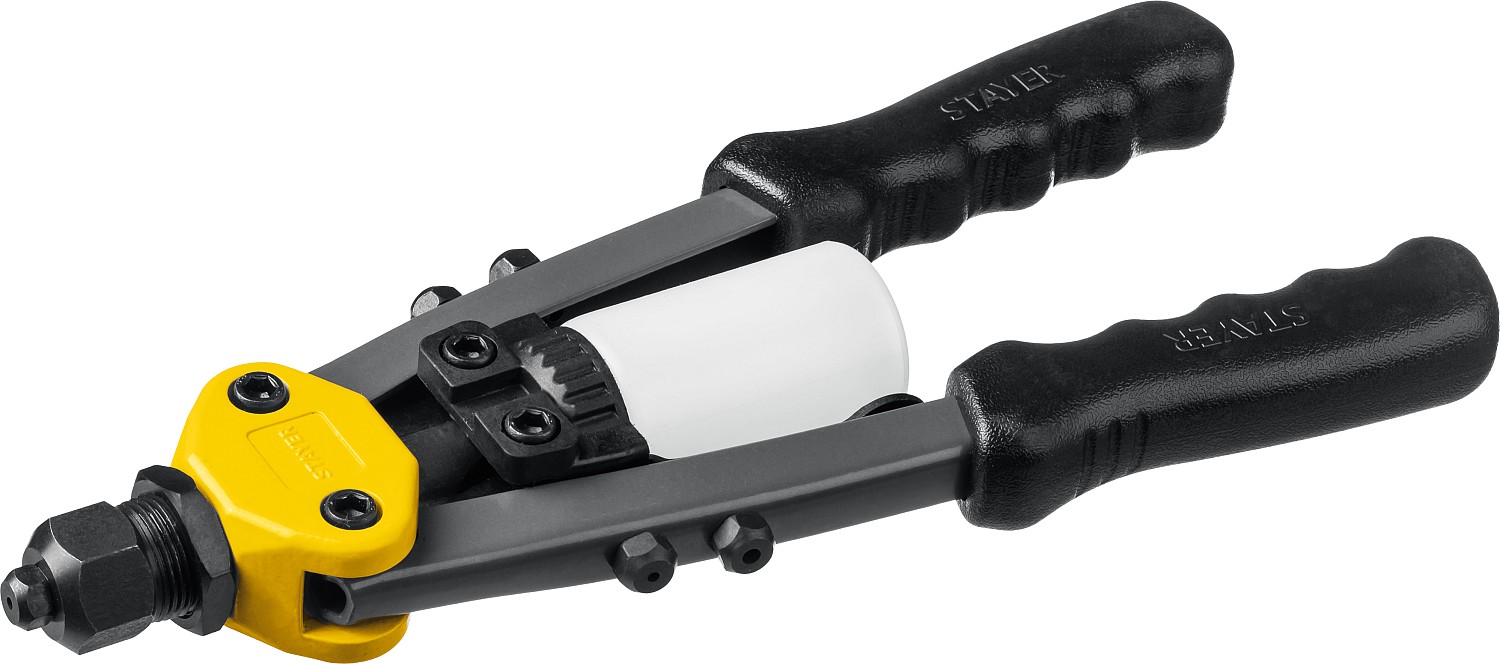STAYER Compact-48, 2.4 - 4.8 мм, 280 мм, компактный двуручный заклепочник, Professional (3116)
