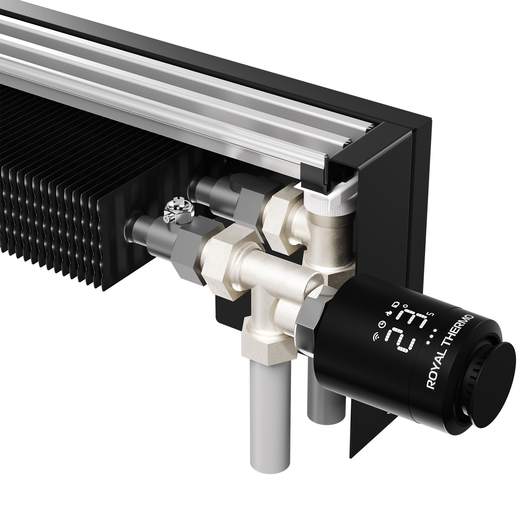 Конвектор напольный Royal Thermo STEP-130/130/1800-2-N-WT-LG-NA