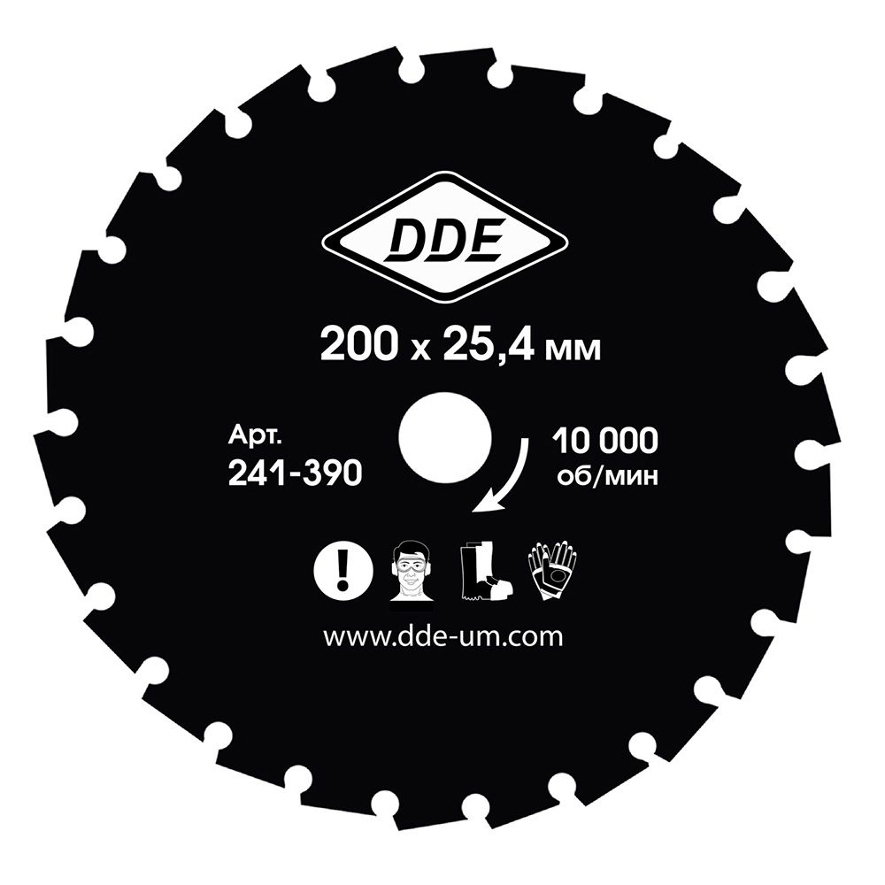 Диск для кустореза DDE WOOD CUT твердосплавный, 40 зубьев, 200 х 25,4/20 мм (толщина = 1,3)