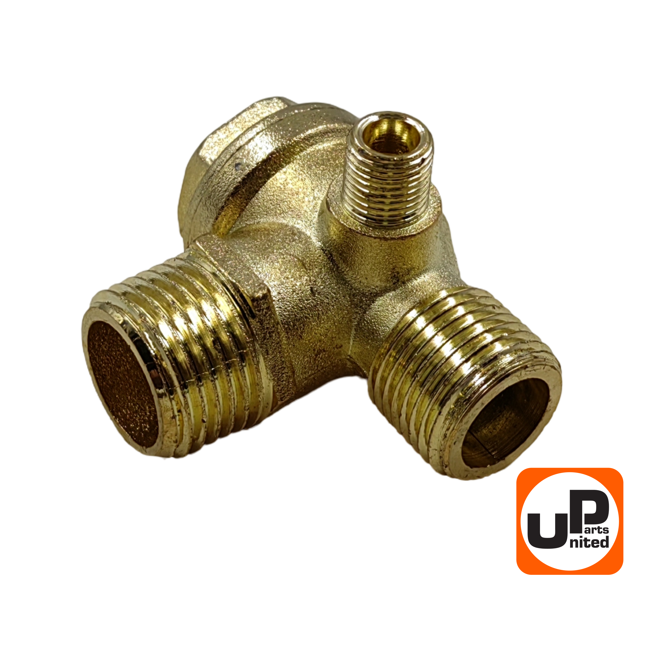 Клапан обратный UNITED PARTS для компрессора, резьба внешняя G1/8"×G1/2"×3/4"(19мм), шт