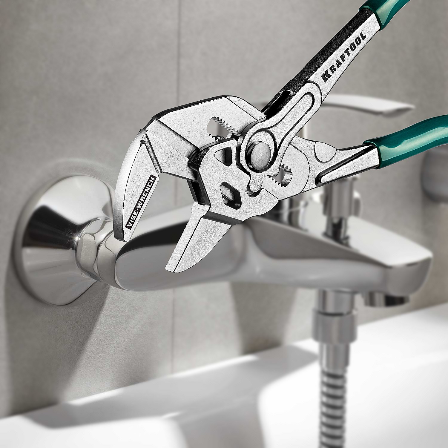 KRAFTOOL Vise-Wrench, 250 мм, клещи переставные-гаечный ключ (22065)