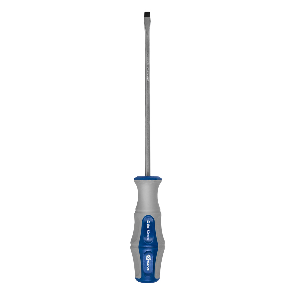 Отвёртка КОБАЛЬТ Ultra Grip SL 5,0 х 150 ммCR-V, двухкомпонентная рукоятка (1 шт.) подвес