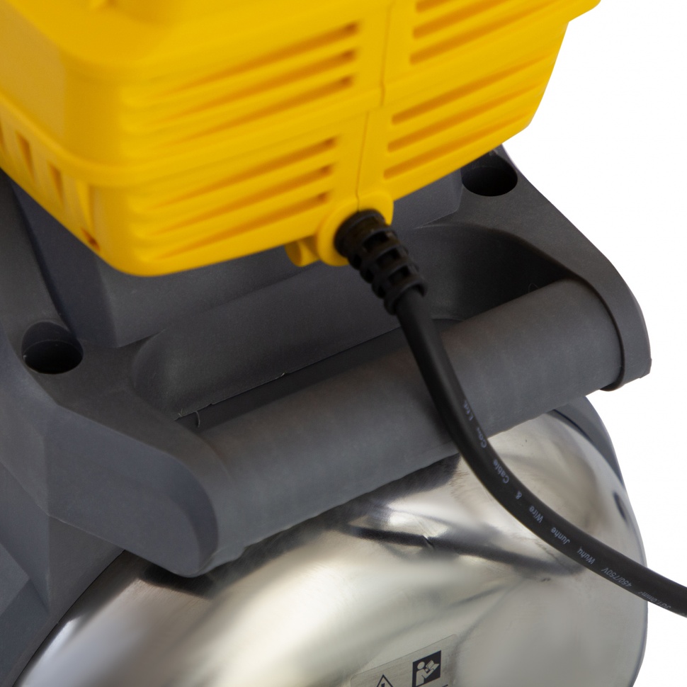 Насосная станция PSХ-950X, Х-Pro, 950 Вт, 3300 л/ч, ресивер 24 л, подъем 38 м, нержавейка Denzel